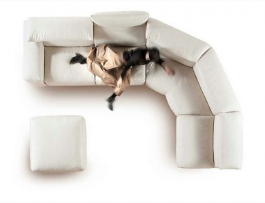 Ecke Sofa halbrund Open Sky, Erba Italia