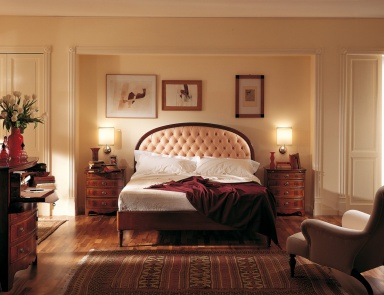 Bett gepolstertes Leder Ottocento, Medea