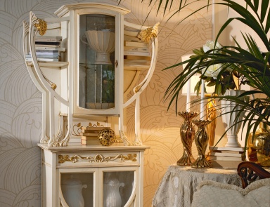 Sideboard aus Massivholz Liberty, Medea (Wohnzimmer-Möbel des Jugendstils, Art nouveau und Liberty)