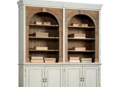Bibliotheks-Schrank, Dialma Brown (italienische Möbel für die Bibliothek aus Massivholz)