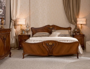 Bett mit hohem Kopfteil Liberty, Medea