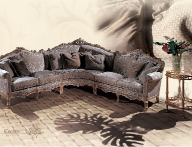 Modulares Ecksofa Cechov mit Textil-Polster, Angello Cappellini