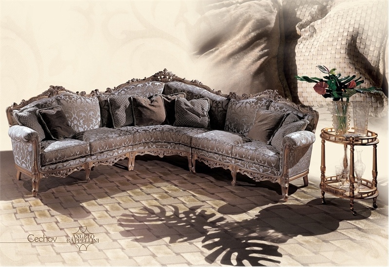 Modulares Ecksofa Cechov mit Textil-Polster, Angello Cappellini