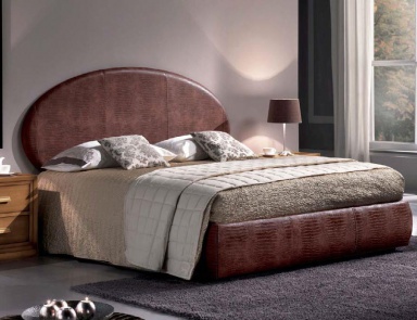 Kingsize-Bett mit rundem Kopfteil, Sangiorigo