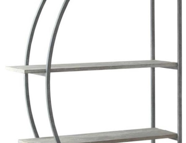 Regal aus Metall, D Bücherschrank - Andrew Martin