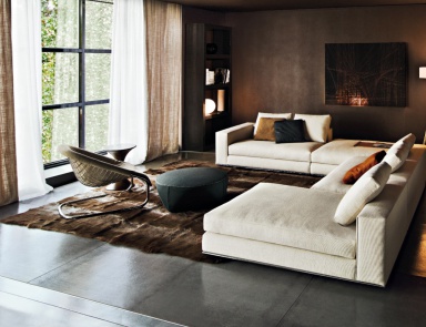 Modulares Sofa zum entspannen Hamilton Sofa, Minotti