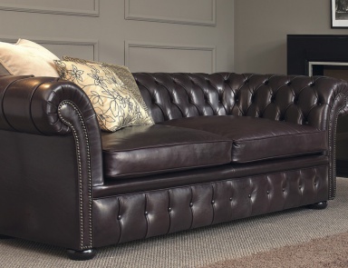 Sofa Dreibettzimmer gepolsterter Leder Gassman, Galimberti Nino