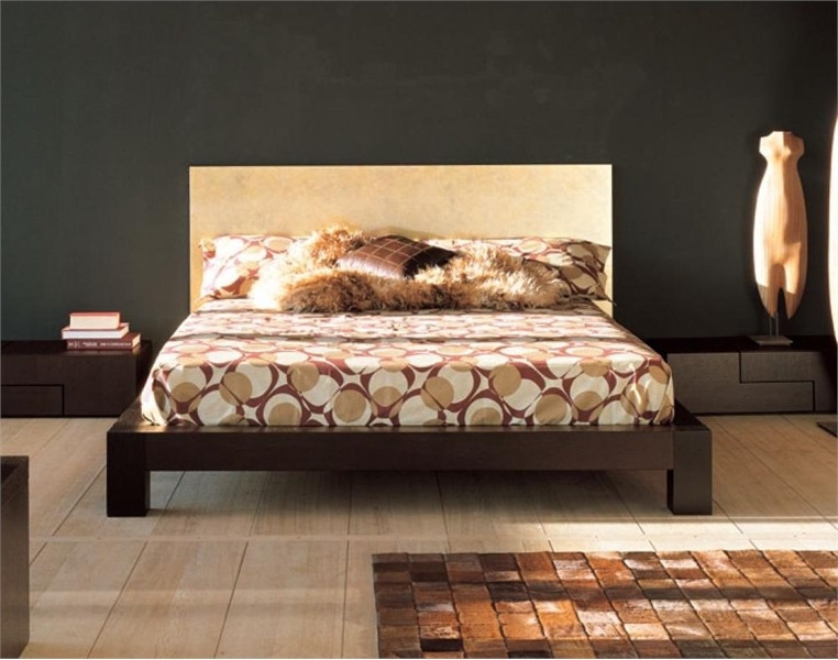 Bett mit hohem Kopfteil Basic-wood, Lago