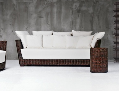 Sofa Black 03, Gervasoni (Rattan-Sofa, Sofa плетенный)