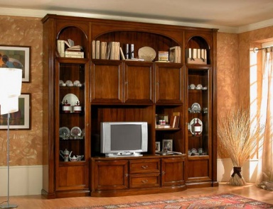 Wand mit Platz für TV Spazio Abitato-12, Megaros