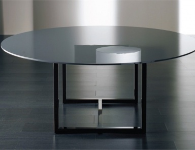 Esstisch mit Glasplatte Irons, Meridiani