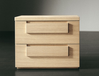 Nachttisch Bett aus Holz Nolte, Meridiani (Bett-Tisch Beistelltisch, Italien)
