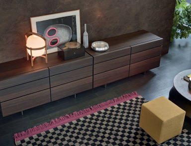 Kommode mit Metallbeinen, Pandora Night - Poliform