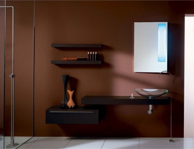 Badewanne aus wasserbeständiger Spanplatte Casual C2, Pedini (Schrank Kommode für Bad, Italien)