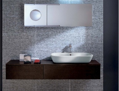 Badewanne aus wasserbeständiger Spanplatte Casual C4, Pedini (Schrank Kommode für Bad, Italien)
