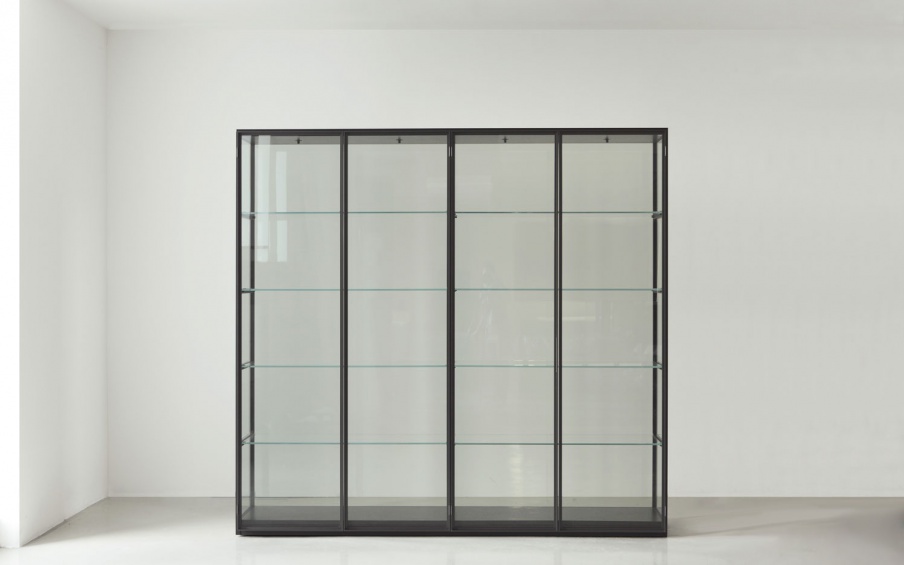 Rack Ex-Libris mit Metallrahmen, Porro