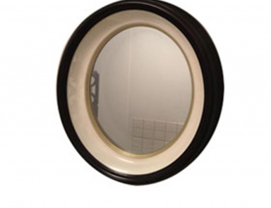 Spiegel rundes, Barbara Barry (Badezimmer Art Deco (Art Deco))