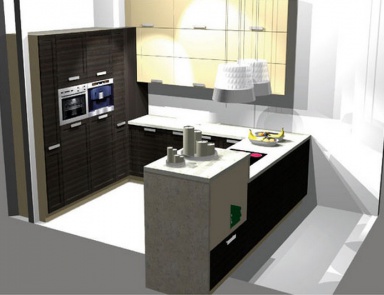 Küche Kitchen 13, Bauformat