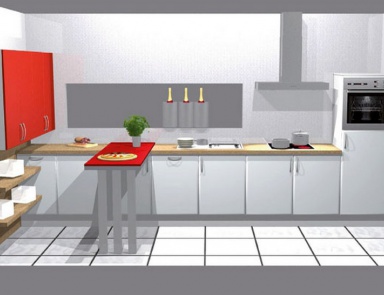 Küche Kitchen 26, Bauformat
