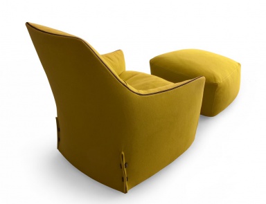 Sessel mit Hocker, Santa Monica Lounge - Poliform