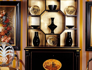 Vitrine mit offenen Regalen, Armando Rho