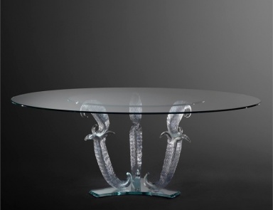 Esstisch mit rundem Glas topom, Casanova Dinning Table - Reflex Angelo