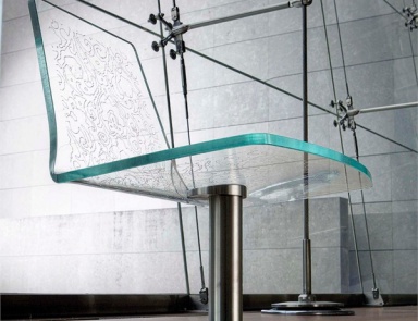 Stuhl aus Glas Reglax - Reflex Angelo