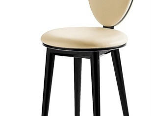 Barhocker mit медальонной Rückenlehne, Bastide - Reflex Angelo