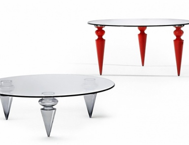 Couchtisch mit Beinen aus Murano-Glas Gran Canal, Reflex Angelo