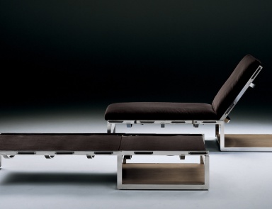 Liegestuhl auf einem Rahmen aus Metal Air, Flexform