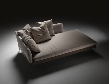 Eck-Couch auf металическом Rahmen Feel Good, Flexform