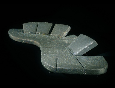 Sofa konvertierbar Diamond Flap auf Metallrahmen, Edra (glamorous-Möbel für die Bibliothek)
