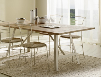 Stuhl Metall mit gepolstertem Sitz Lola, Cantori