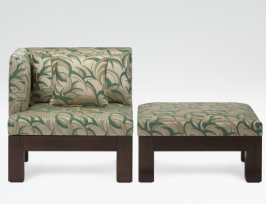 Sessel mit Hocker New Barbican, Armani Casa