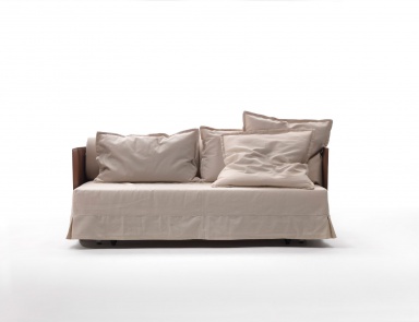 Schlafsofa in Leder-oder Textil-Polsterung Eden, Flexform