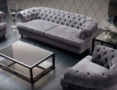 Sofa mit einer halbrunden Rückenlehne Lisette Soft, Angelo Cappellini