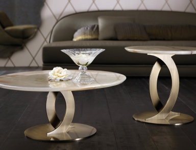 Couchtisch mit Marmorplatte Ludmilla, Angelo Cappellini (Nachttisch)