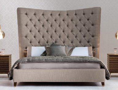 Bett mit hohem Kopfteil Tosca, Angelo Cappellini
