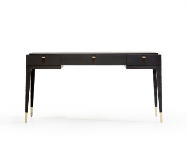 Schreibtisch mit gerieften Gehäuse Dimitri, Angelo Cappellini (Möbel für die Bibliothek Art Deco (Art Deco))