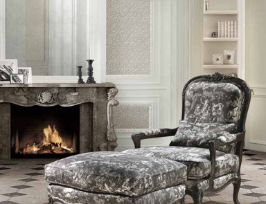 Sessel mit Hocker Mediterraneo, Angelo Cappellini (Sessel mit Hocker)