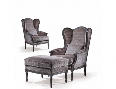 Sessel mit Hocker Mediterraneo, Angelo Cappellini (Sessel mit Hocker)