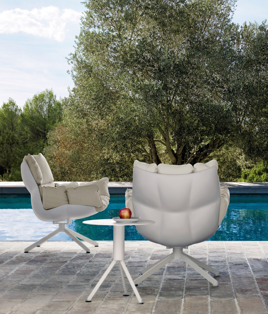 Sessel für Garten oder Terrasse Husk, B&B Italia