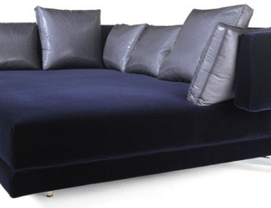 Schlafsofa modularer gepolsterter Leder oder Stoff Tangeri letto, Edra