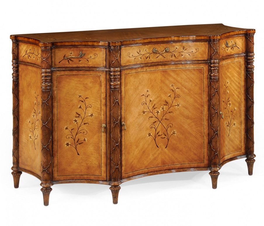 Sideboard mit Blumen-Intarsien Versailles, Jonathan Charles