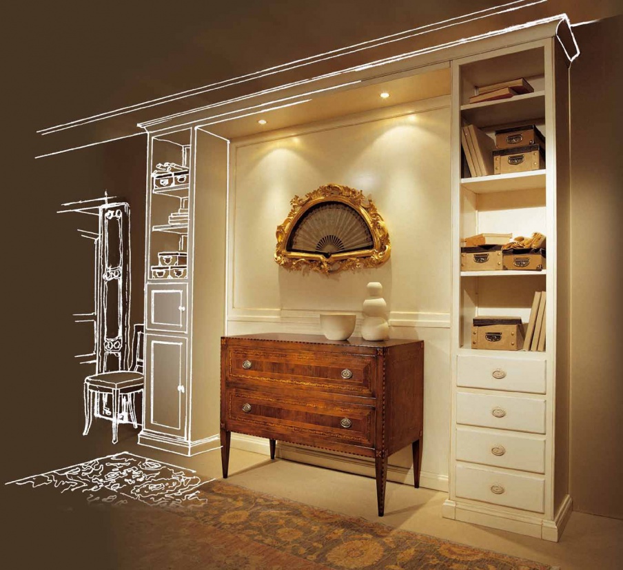 Kommode auf hohen Beinen Palladio, Epocart