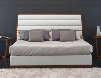 Doppelbett mit gepolstertem Kopfteil Gilda, Besana