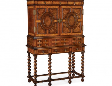 Bartisch Schrank auf gedrehten Beinen William and Mary, Jonathan Charles