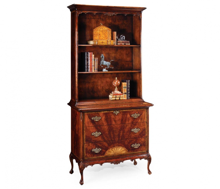 Bücherregal mit offenen Regalen George III, Jonathan Charles