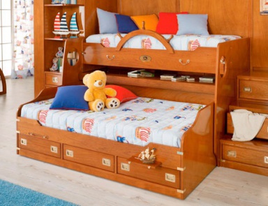 Etagenbett Maria Vecchia, Caroti (Etagenbett Kinderbett, Italien)