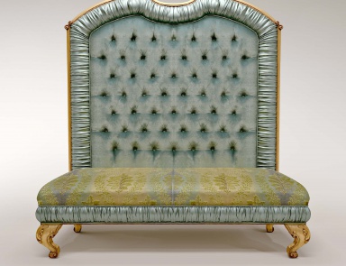 Sitzbank in Textil-Polsterung Passepartout, Bruno Zampa